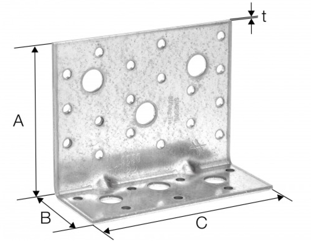 Angle bracket  90 x 48 x 3,0 x 76 Angle bracket  90 x 48 x 3,0 x 76